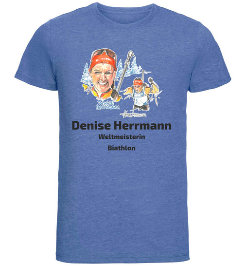 WSC Erzgebirge Oberwiesenthal Denise Herrmann Shirt blau